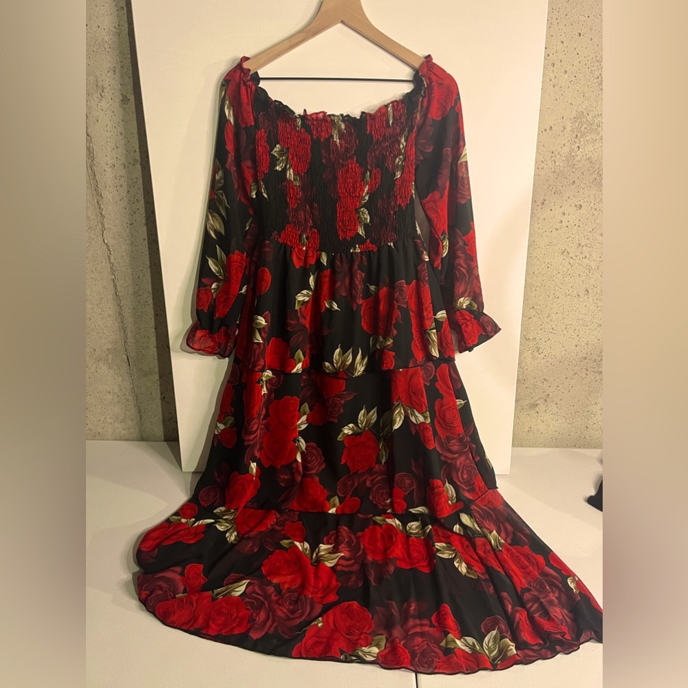 Rose Covered Dress
